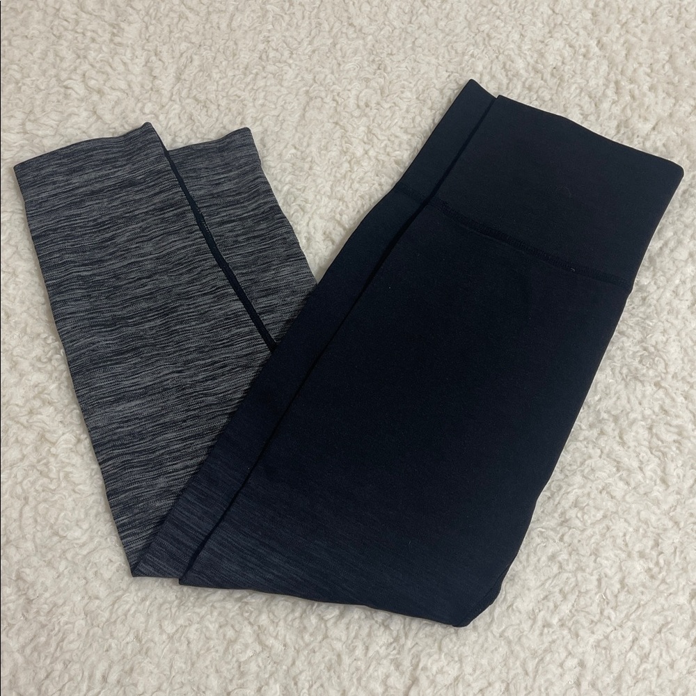 NWOT CODEFIT NEW Ombre Black Yoga Compression Tight Dry-Fit Leggings ‎ Size S/M.